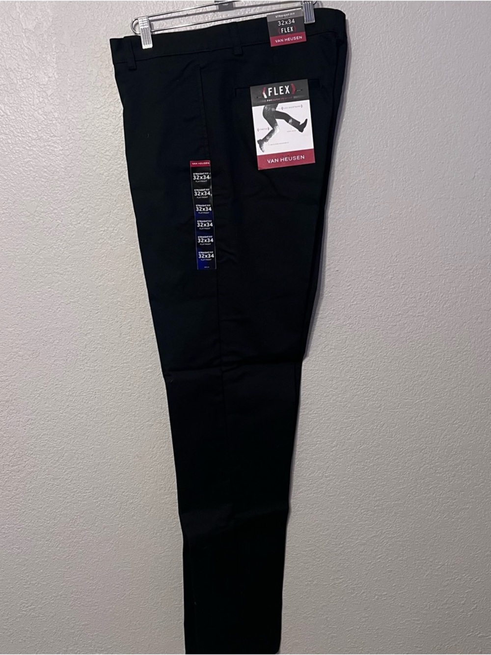 Van Heusen Men’s Black Slim Straight Flex Jeans